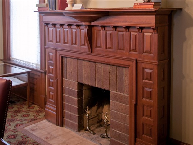 Cherry Fireplace