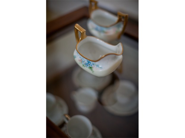 Gold-rimmed Pitcher