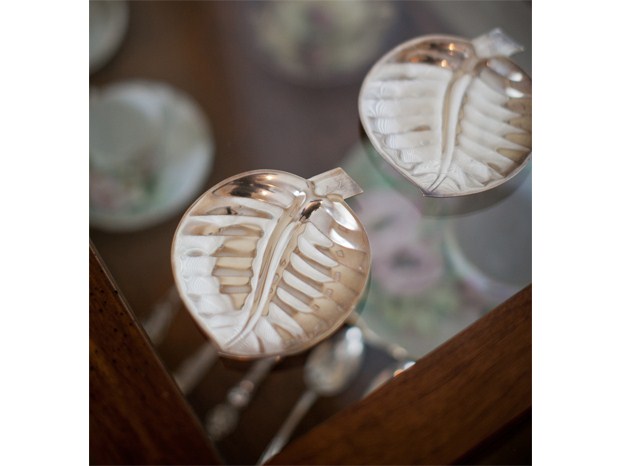 Silver Leaf-shaped Trays